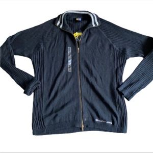 Nautica men’s zip up cardigan sweater XL